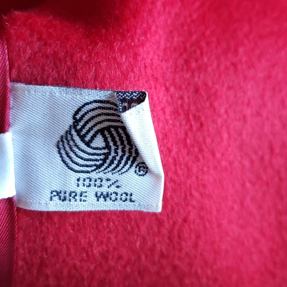 Forecaster of Boston Red Long Wool Coat Sz 5/6 - Picture 5 of 6